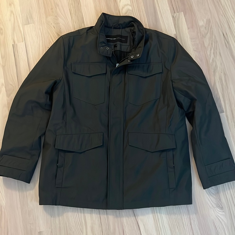 Marc New York Andrew Marc Jacob olive green coat L